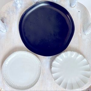 Hearth & Hand with Magnolia Stoneware Salad & Appetizer Plate Set of 3